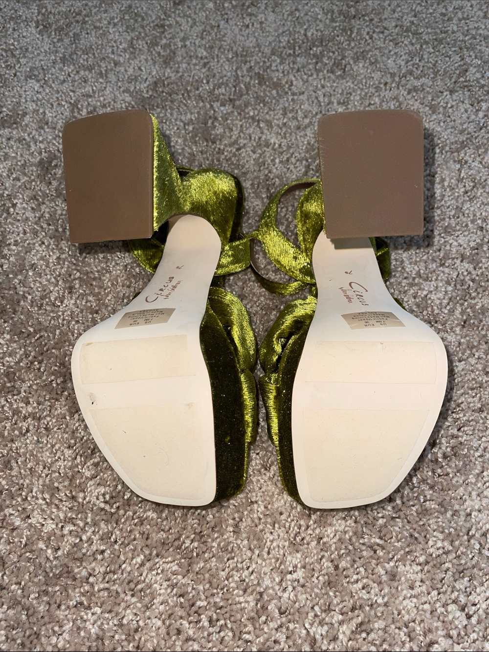 Circus by Sam Edelman Olive Velvet Knot Platform Sandals - Picture 5 of 5